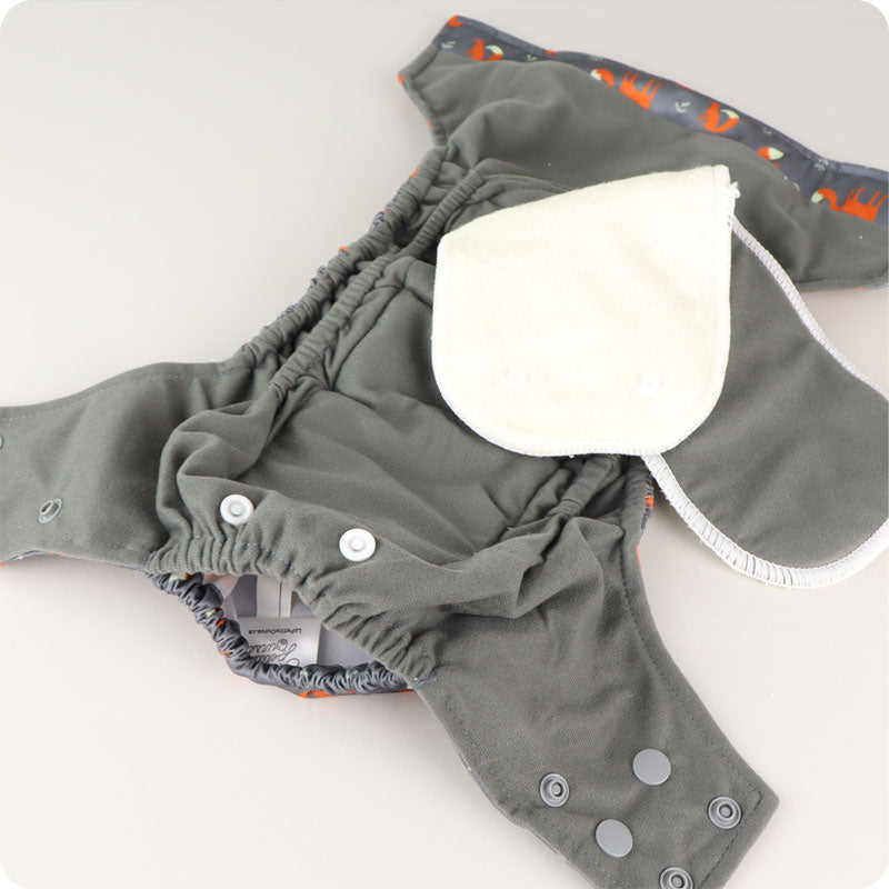 One Size Nighttime Nappy - Glowy Ananas (3-15kg)
