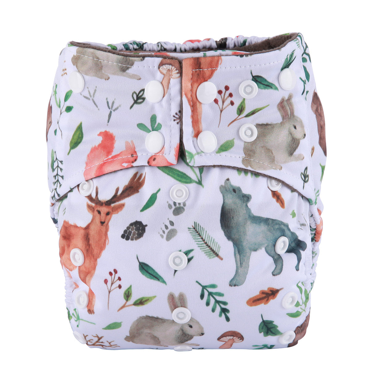 One Size Nighttime Nappy - Wild Zoo (3-15kg)