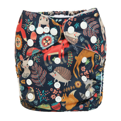 One Size Daytime Nappy - Safari Time (3-15kg)