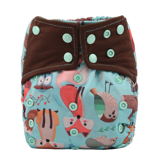 One Size Nighttime Nappy - Wise Owl (3-15kg)