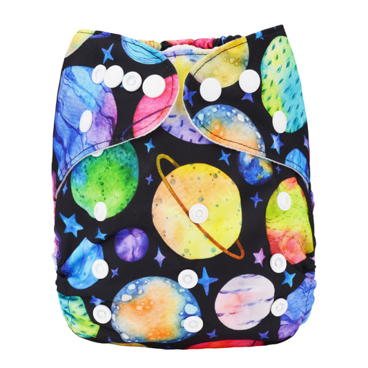 One Size Daytime Nappy - Nebula Swirl (3-15kg)