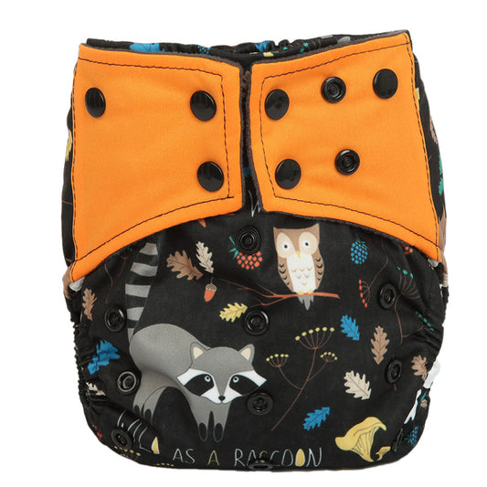 One Size Nighttime Nappy - Little Racoon (3-15kg)