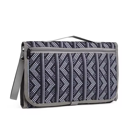 Portable Waterproof Changing Mat - Black Triangle