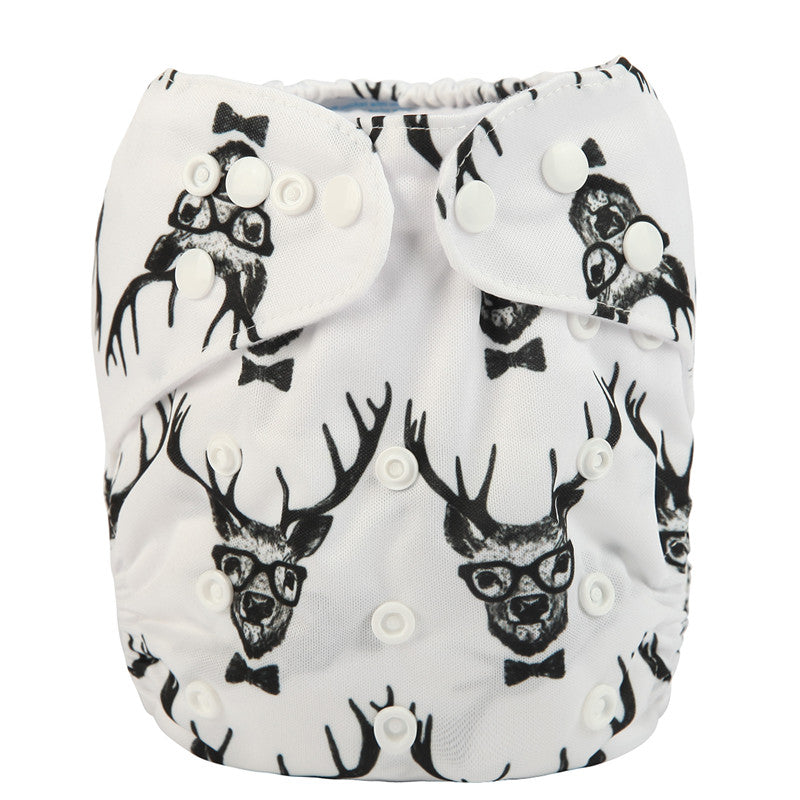 One Size Daytime Nappy - Wise Deer (3-15kg)