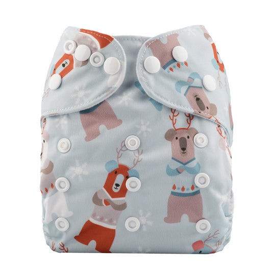 One Size Daytime Nappy - Horned Gentlemen (3-15kg)